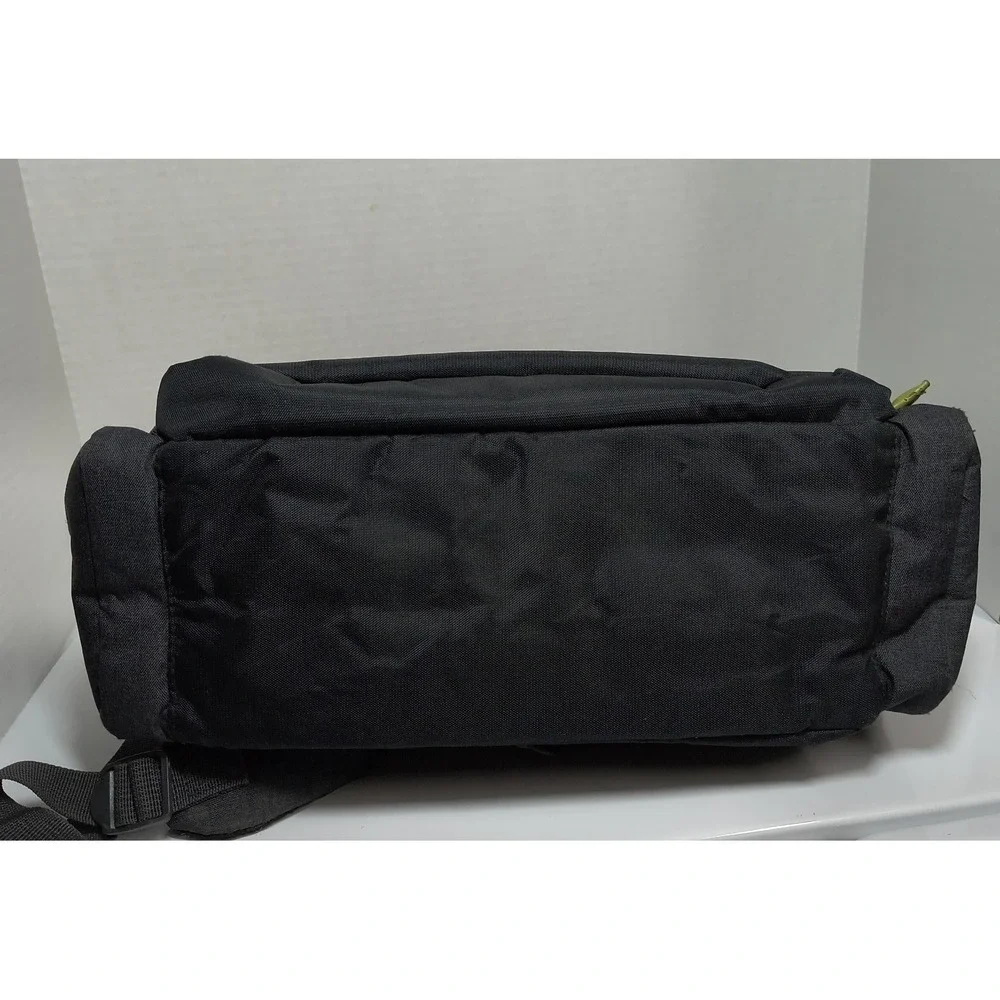 Eddie Bauer Crosstown Backpack Diaper Bag Attach To Stroller Gray Black Green